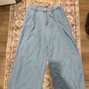 BCBG Light Blue Wide Leg Jeans